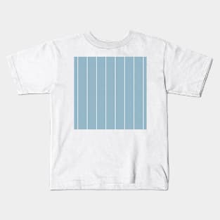 Classic Geometry / Stripes on Vintage Sky Blue Kids T-Shirt